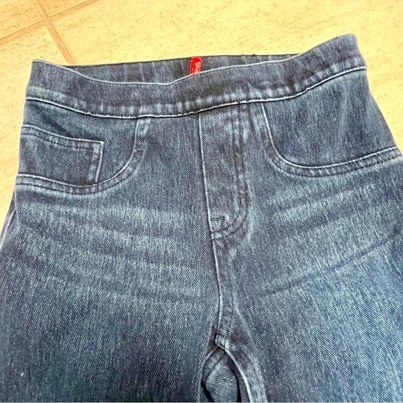 Spanx Jean-Ish Ankle Leggings in Medium Wash Jegging Stretch Shapewear Women XS - Picture 2 of 7